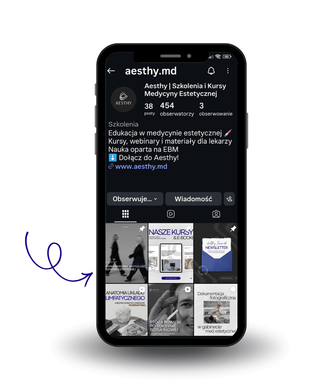 Instagram aesthy, posty
